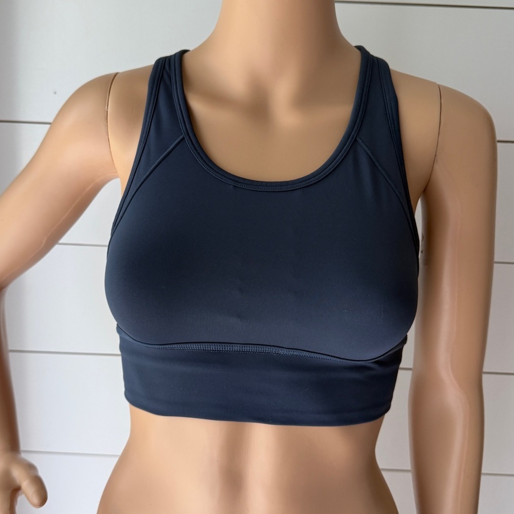 Athleta Blue Sports Bra Moisture-Wicking Racerback Sz XXS